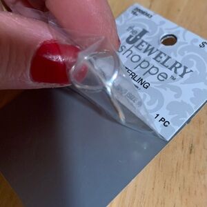 New Open Oval Circle RING 925 Sterling Silver size 8 NIP The Jewelry Shoppe